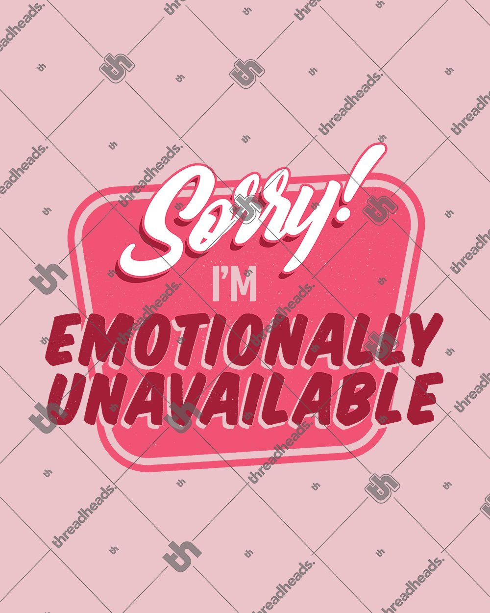 Emotionally Unavailable T-Shirt Australia Online #colour_pink