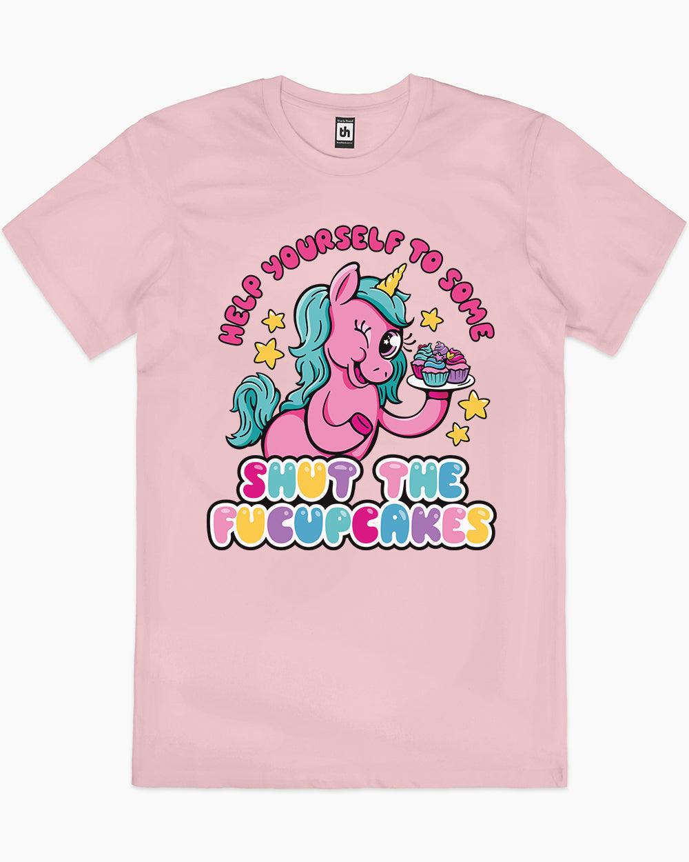 Shut the Fucupcakes T-Shirt Australia Online #colour_pink