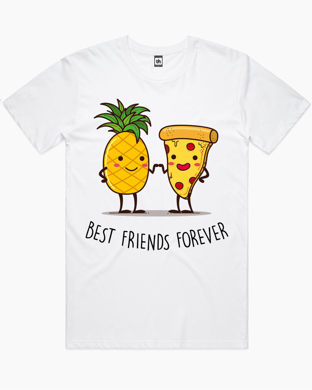 Pizza & Pineapple T-Shirt Australia Online #colour_white