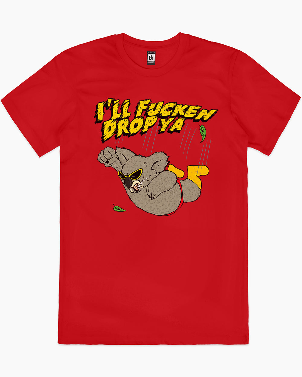 Drop Bear Koala T-Shirt Australia Online #colour_red