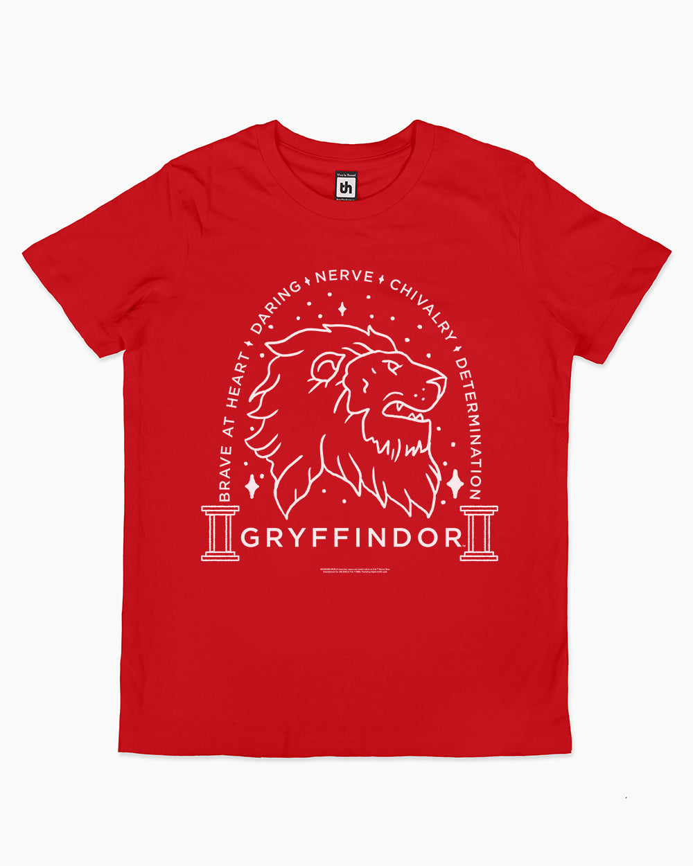 Gryffindor Monochrome Kids T-Shirt Australia Online #colour_red