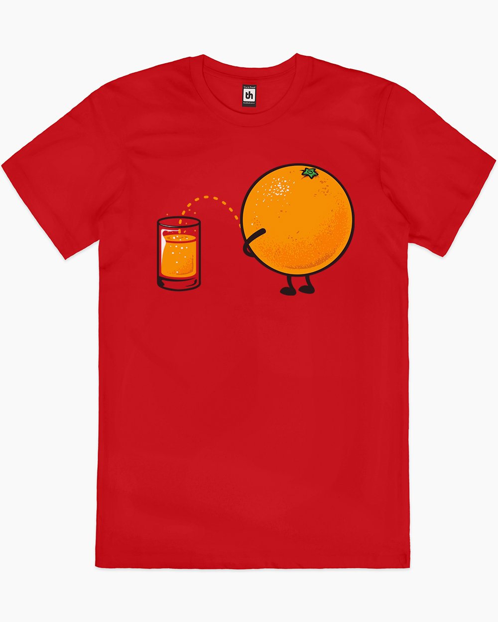 Orange Juice T-Shirt Australia Online #colour_red