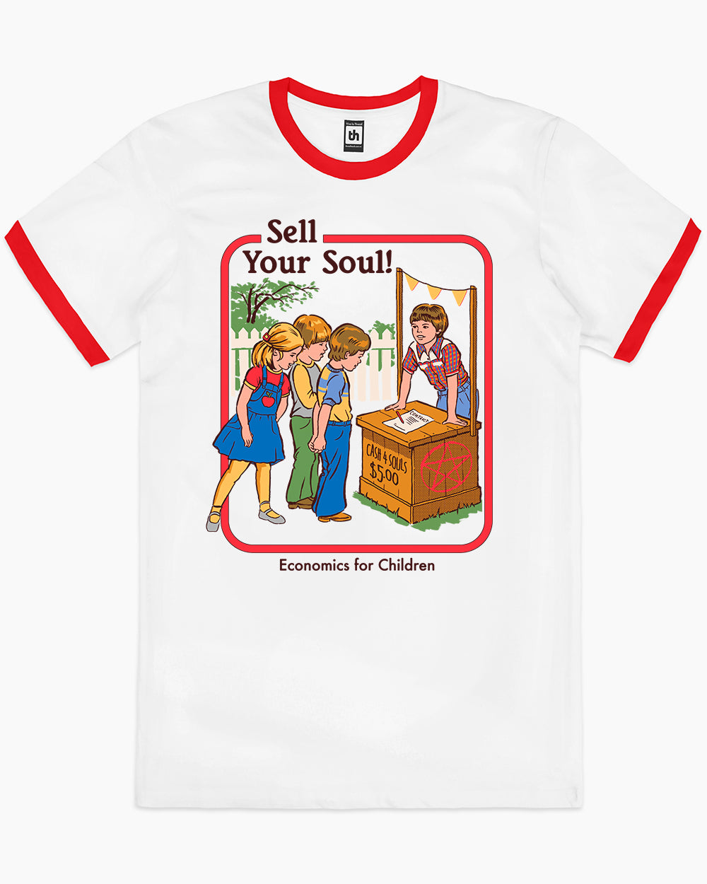 Sell Your Soul T-Shirt Australia Online #colour_red ringer
