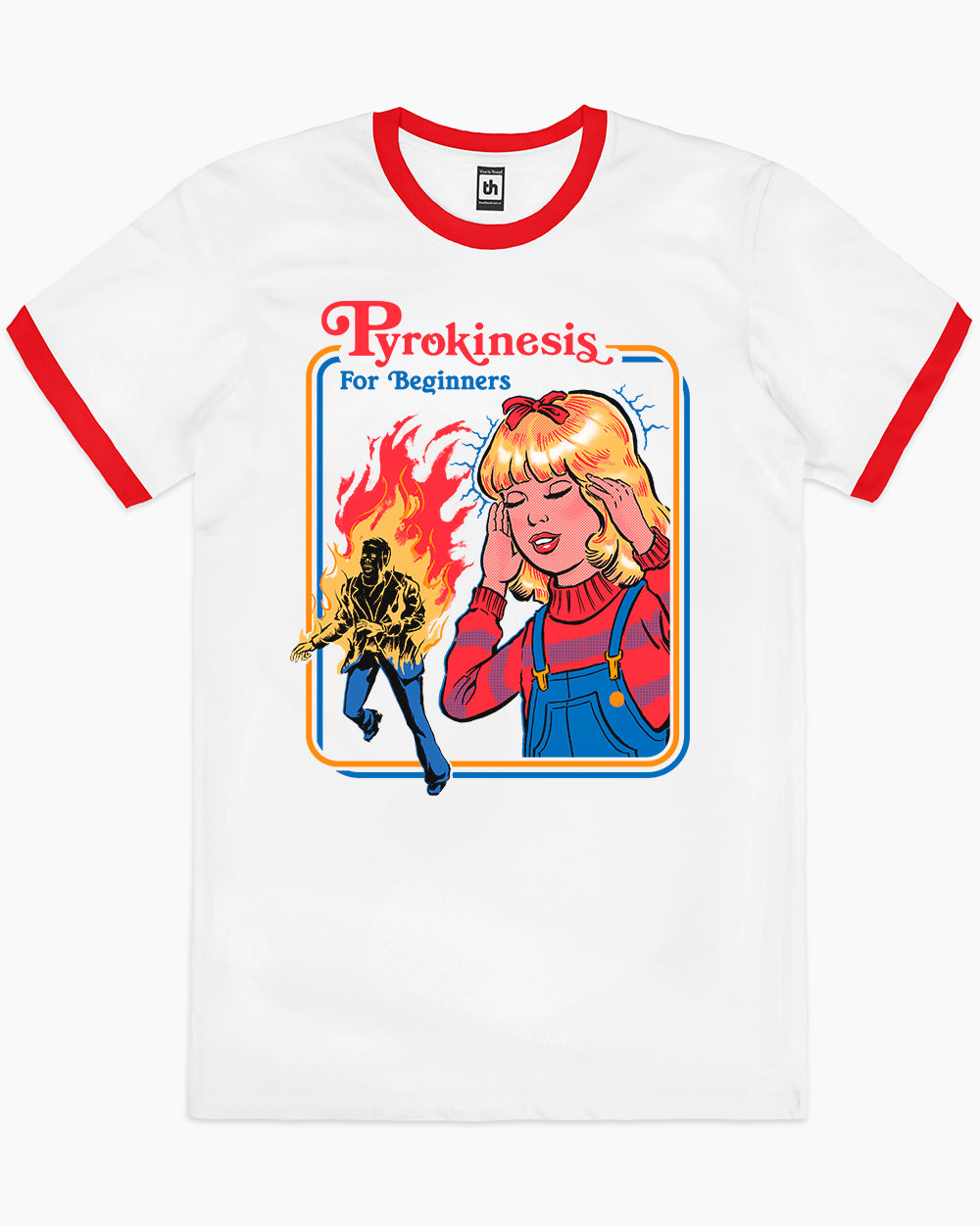 Pyrokinesis for Beginners T-Shirt Australia Online #colour_red ringer