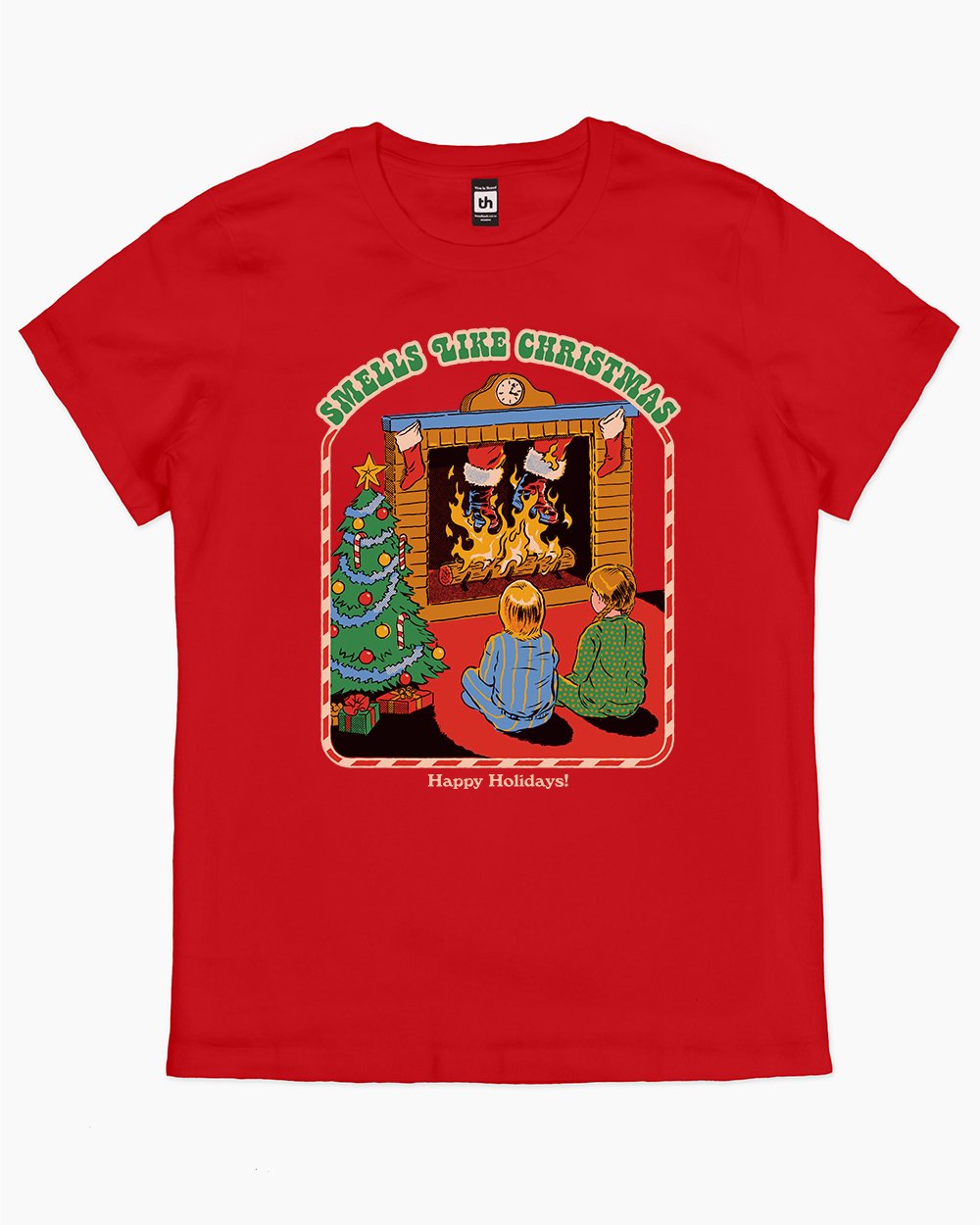 Smells Like Christmas T-Shirt Australia Online #colour_red
