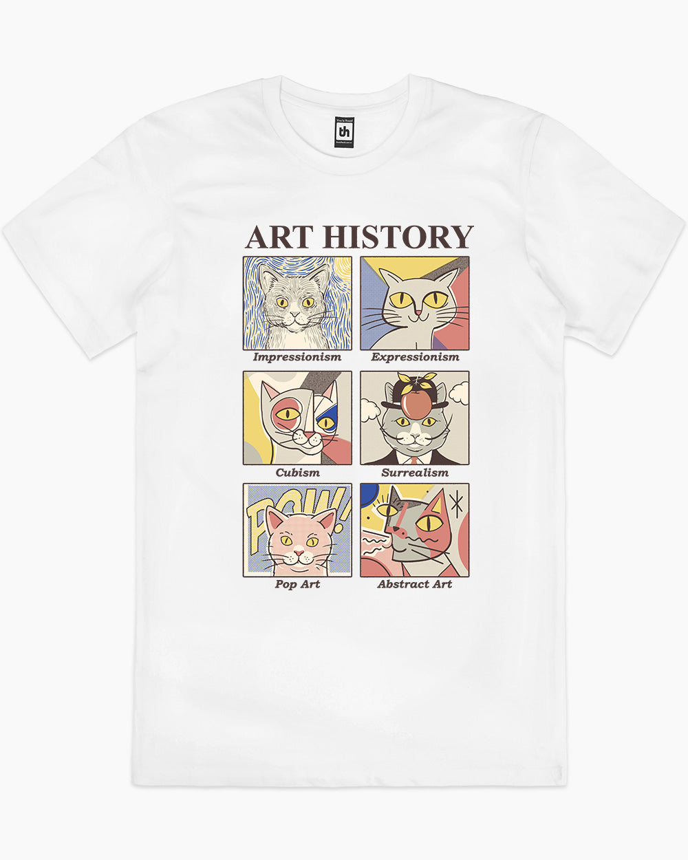 Art History T-Shirt Australia Online #colour_white