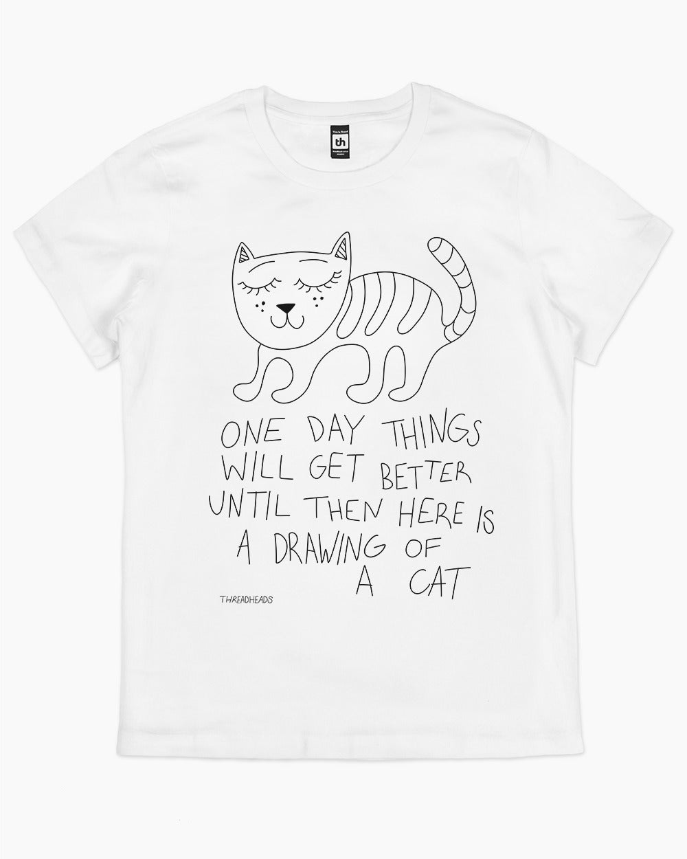 Cat graphic cheap tee