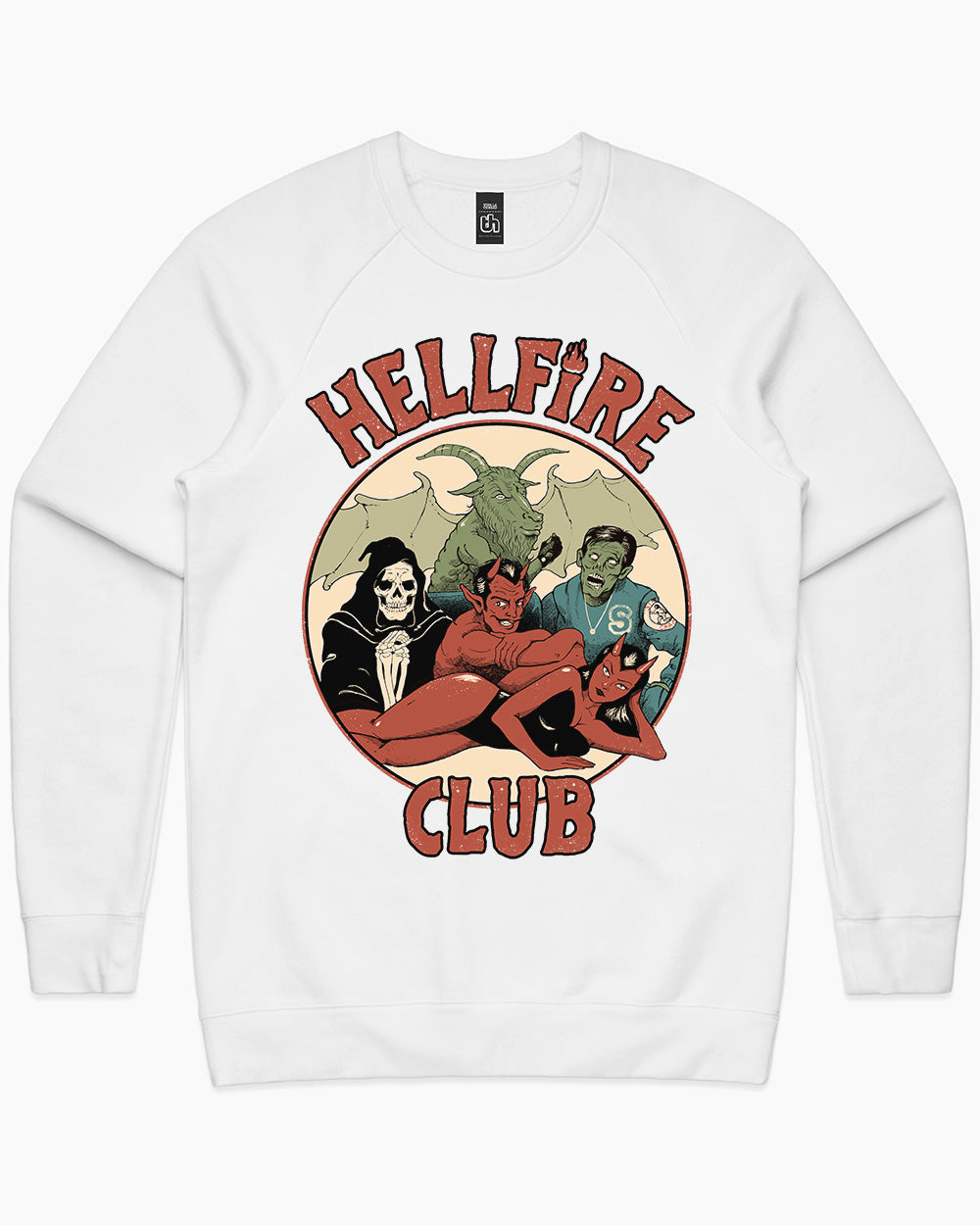 True Hellfire Club Sweater Australia Online #colour_white