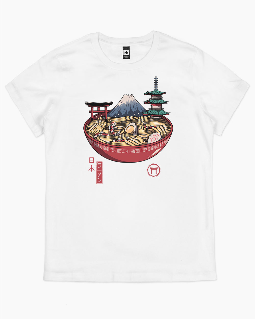 A Japanese Ramen T-Shirt Australia Online #colour_white