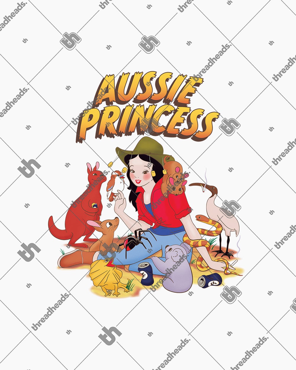 Aussie Princess T-Shirt Australia Online #colour_white