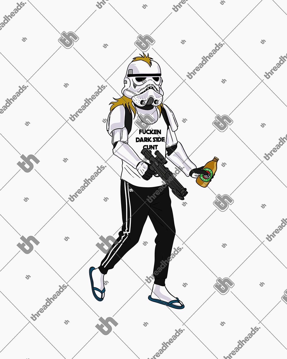 Bogan Stormtrooper T-Shirt Australia Online #colour_white