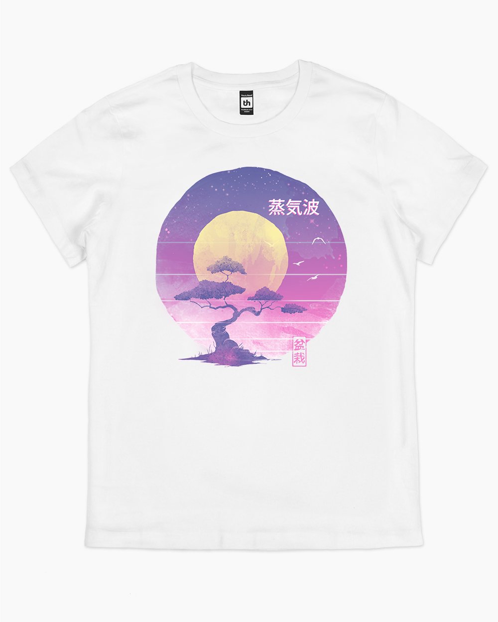 Bonsai Wave T-Shirt Australia Online #colour_white