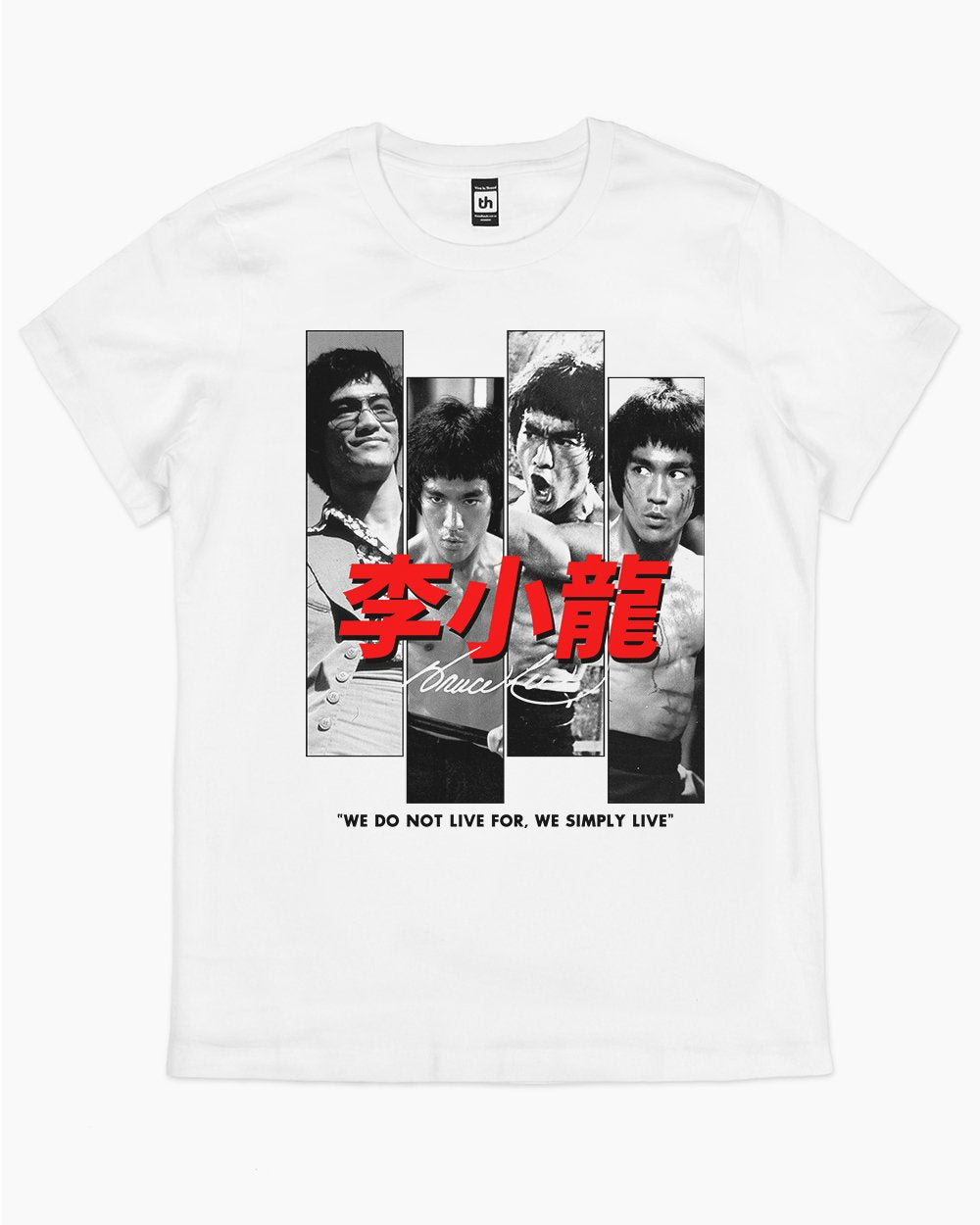 Bruce Lee Scenes T-Shirt Australia Online #colour_white