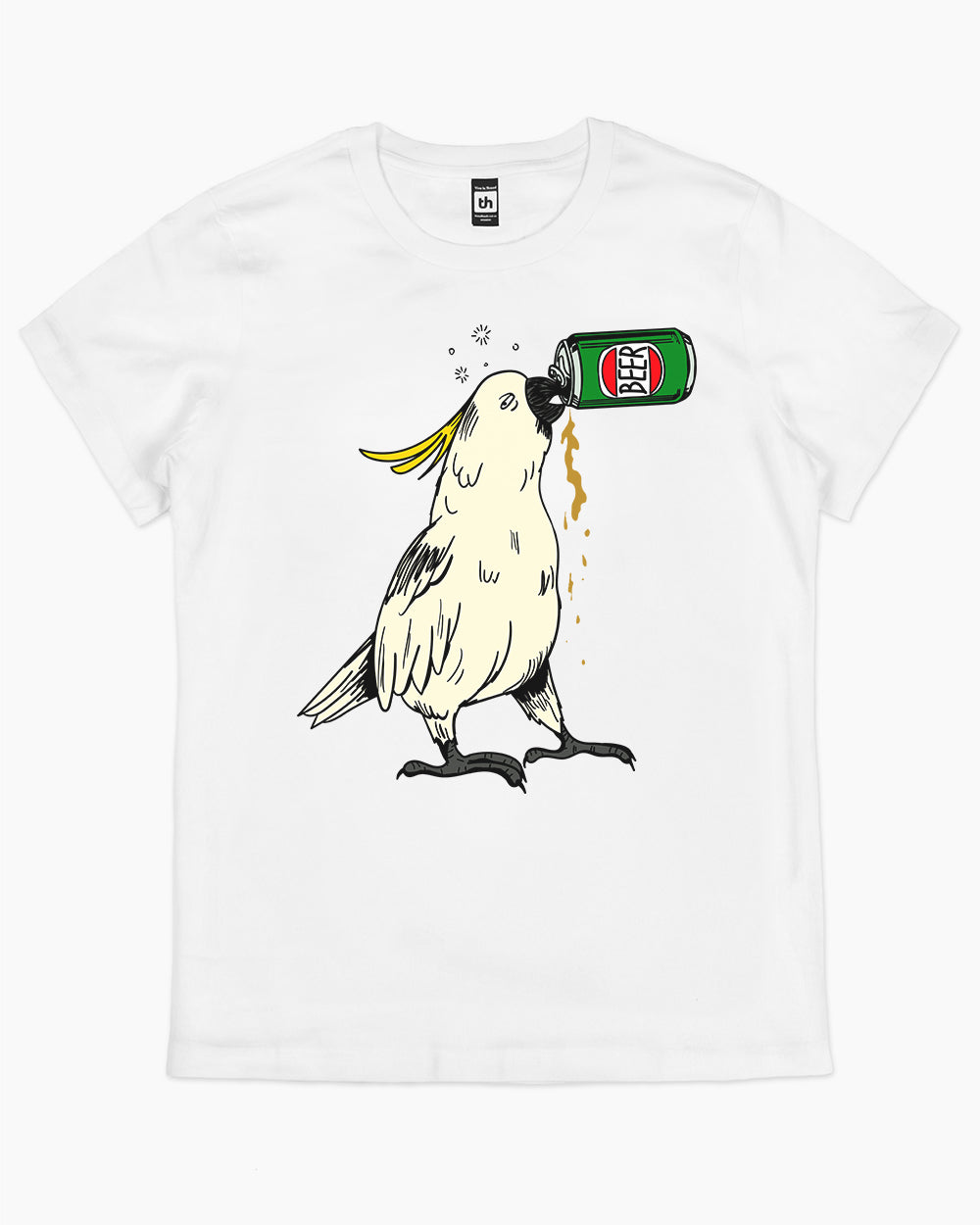 Cockatoo Beer T-Shirt Australia Online #colour_white