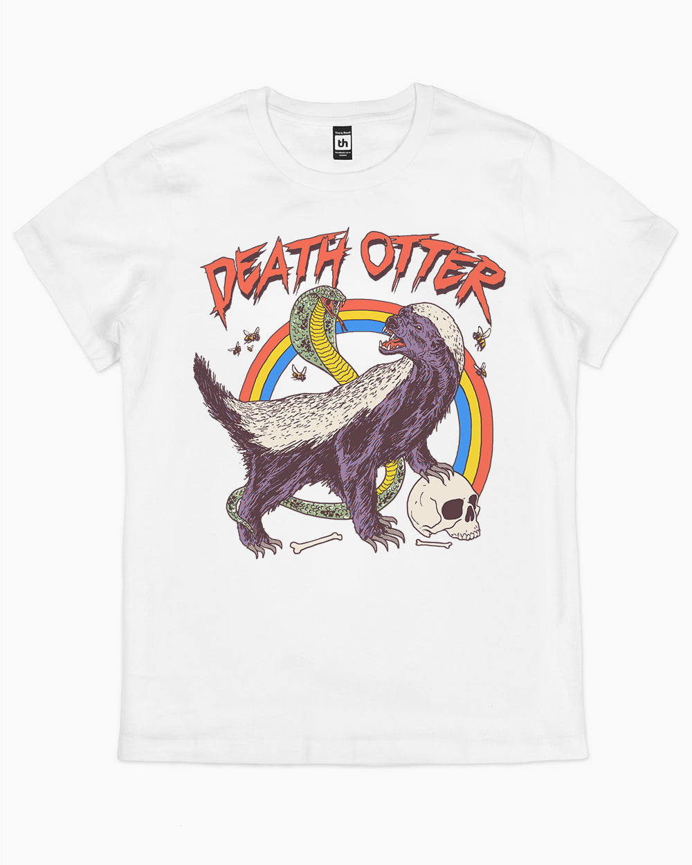 Death Otter T-Shirt Australia Online #colour_white