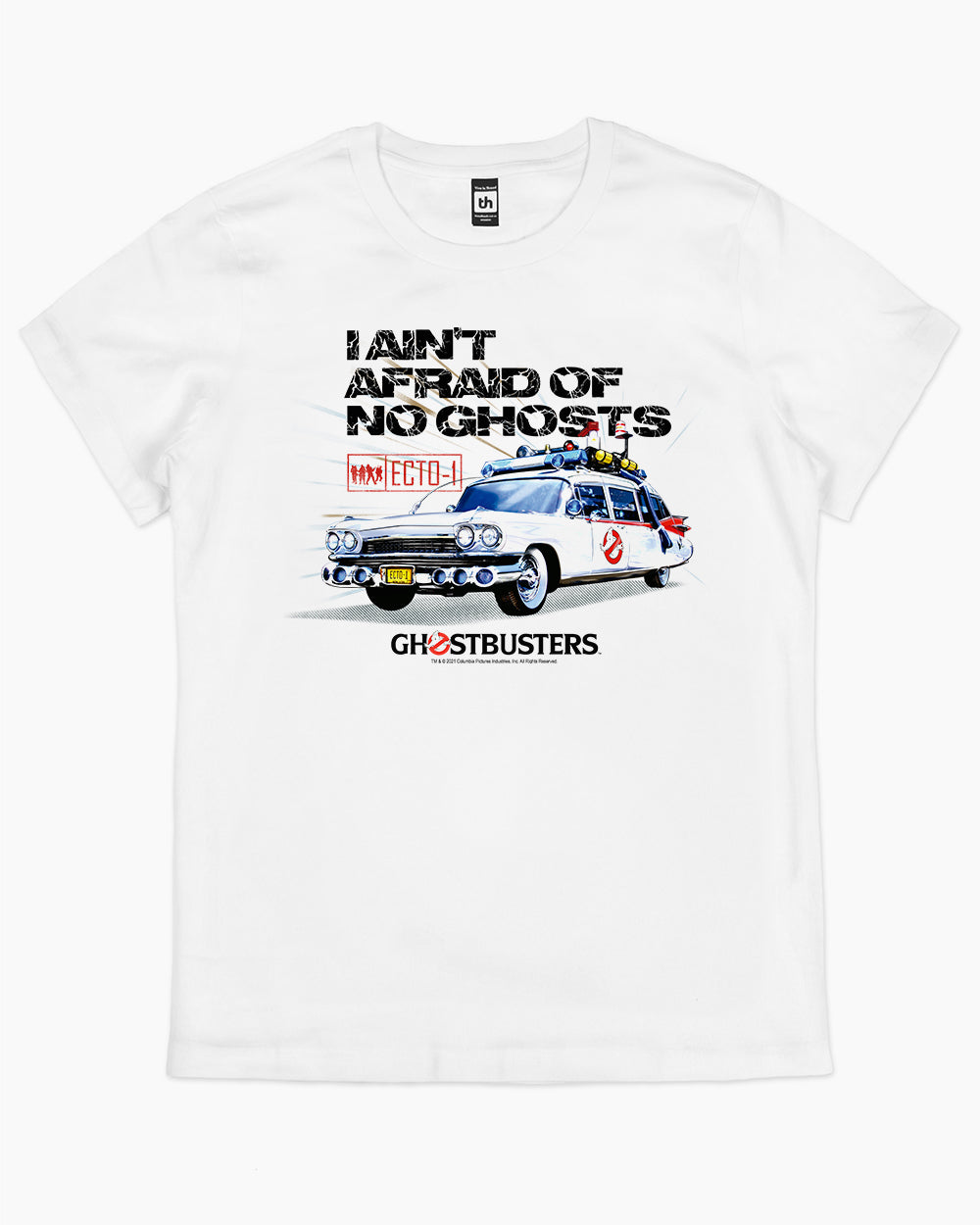Ghostbusters Ectomobile T-Shirt Australia Online #colour_white