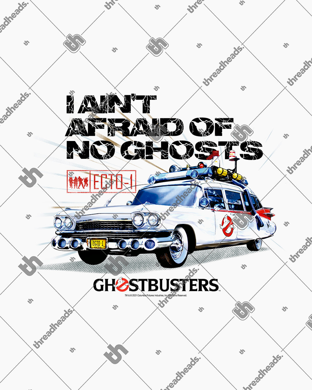 Ghostbusters Ectomobile T-Shirt Australia Online #colour_white