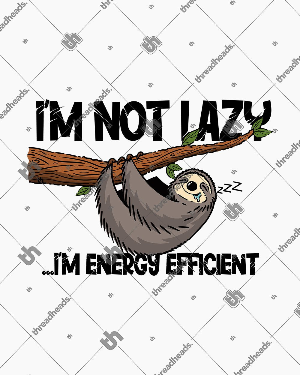 Energy Efficient Sloth Long Sleeve Australia Online #colour_white