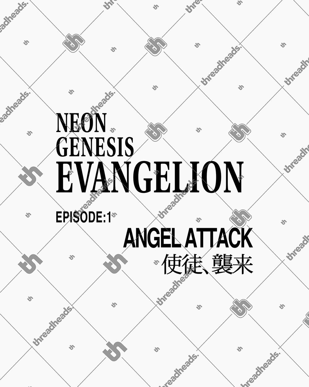 Evangelion Episode 1 Long Sleeve Australia Online #colour_white