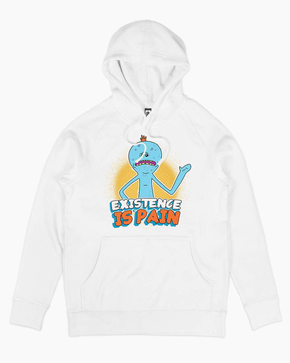 Existence is Pain Hoodie Australia Online #colour_white