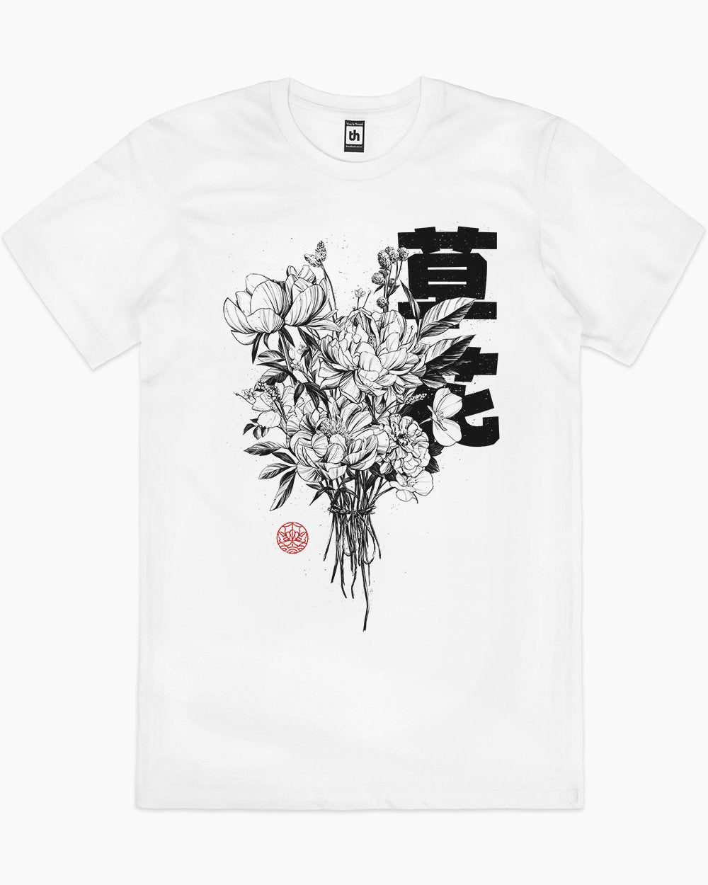 Flowers T-Shirt Australia Online #colour_white