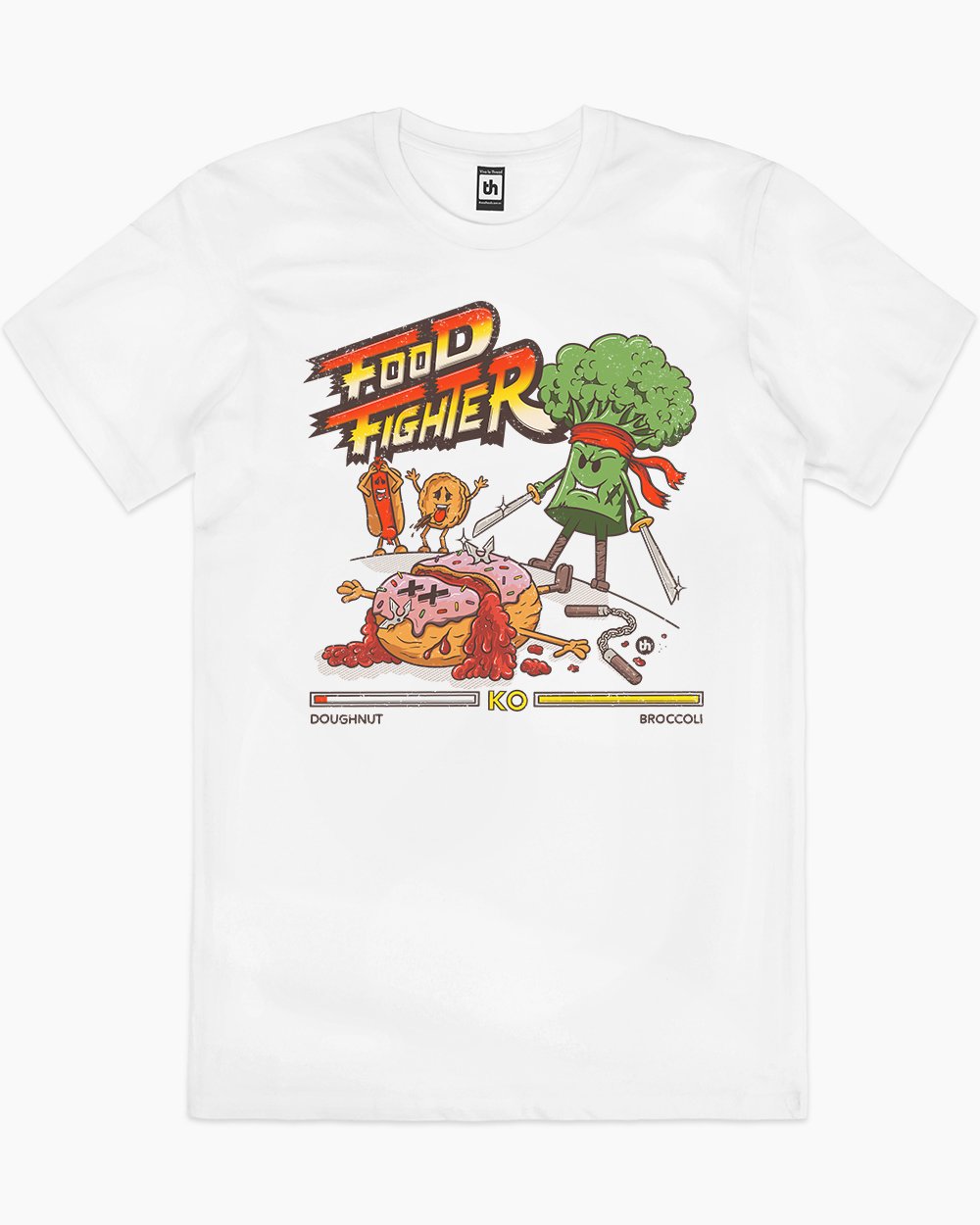 Food Fighter T-Shirt Australia Online #colour_white