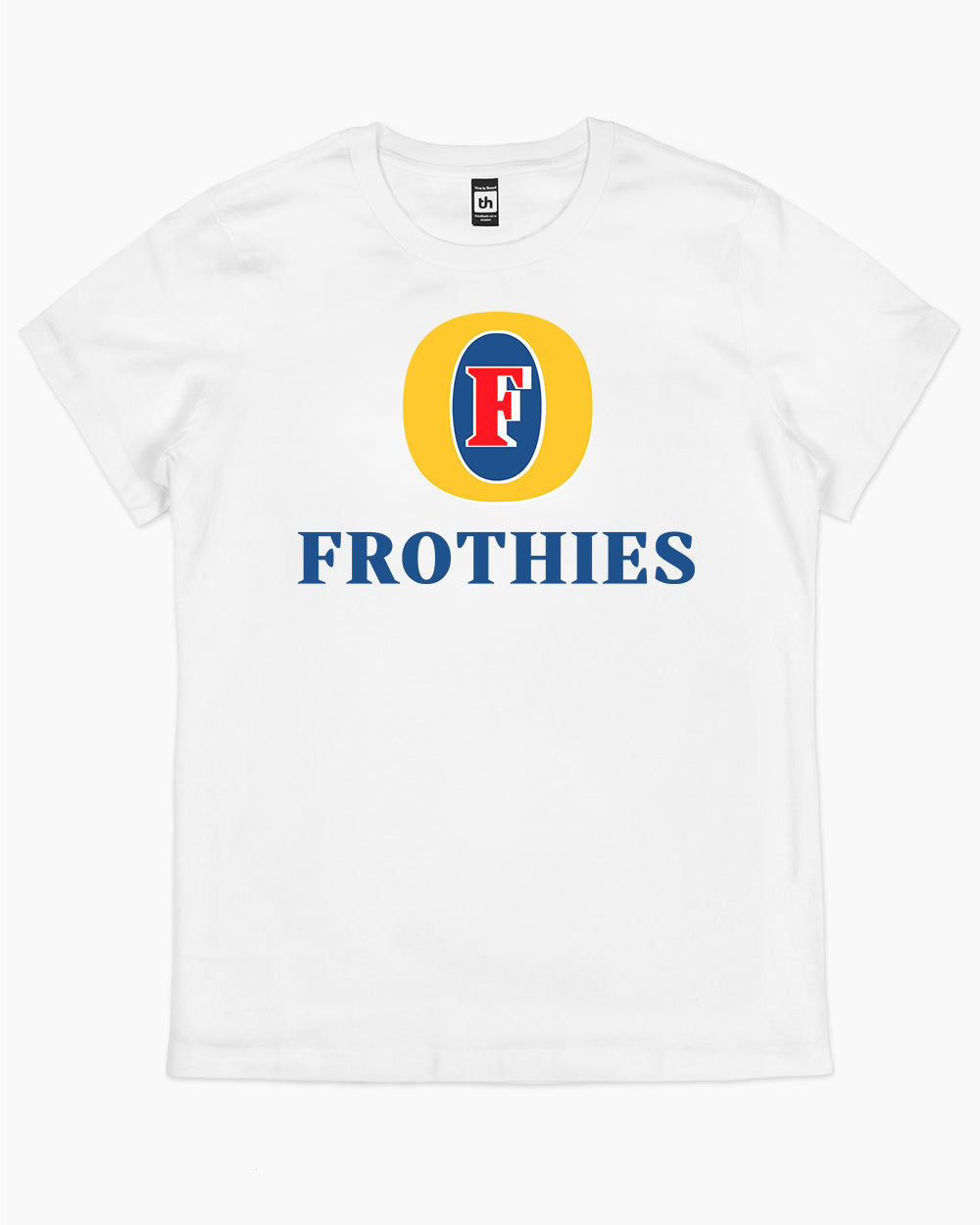 Frothies T-Shirt Australia Online #colour_white