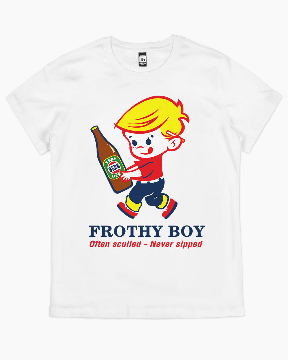Frothy Boy T-Shirt Australia Online #colour_white