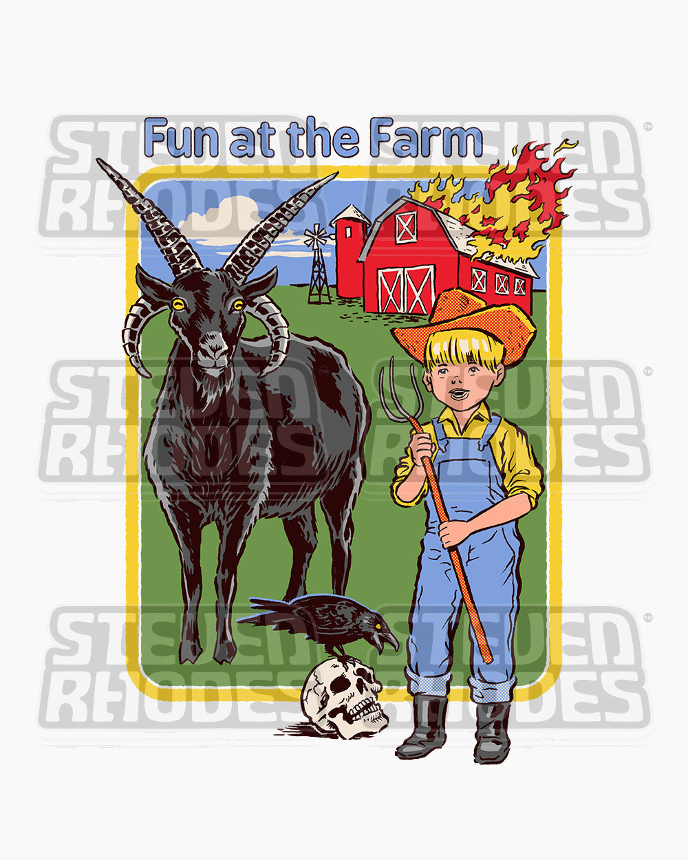 Fun at the Farm Crop Tee Australia Online #colour_white