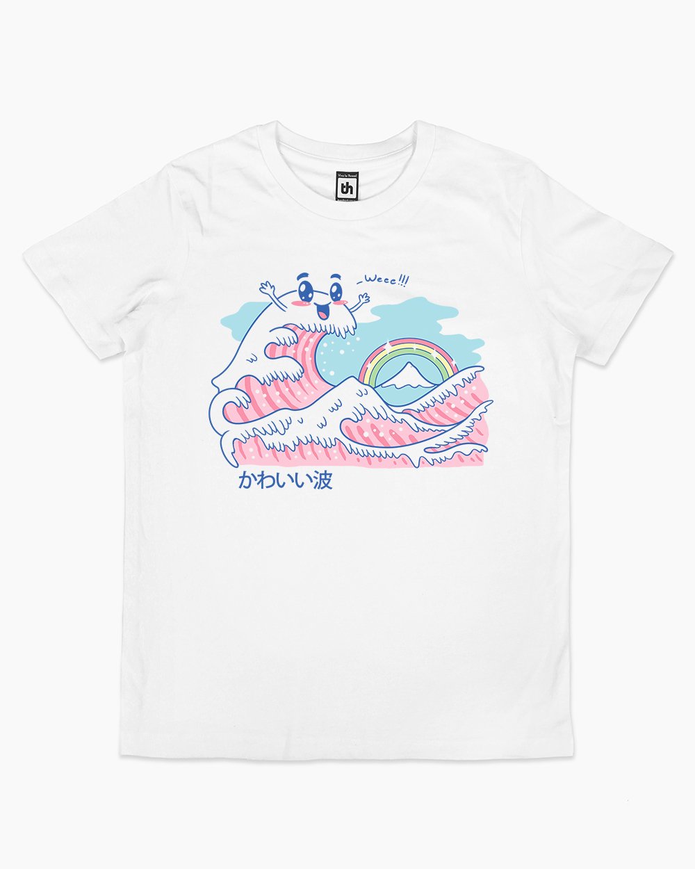 The Great Kawaii Wave Kids T-Shirt Australia Online #colour_white