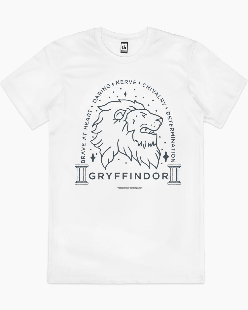 Gryffindor Monochrome T-Shirt Australia Online #colour_white