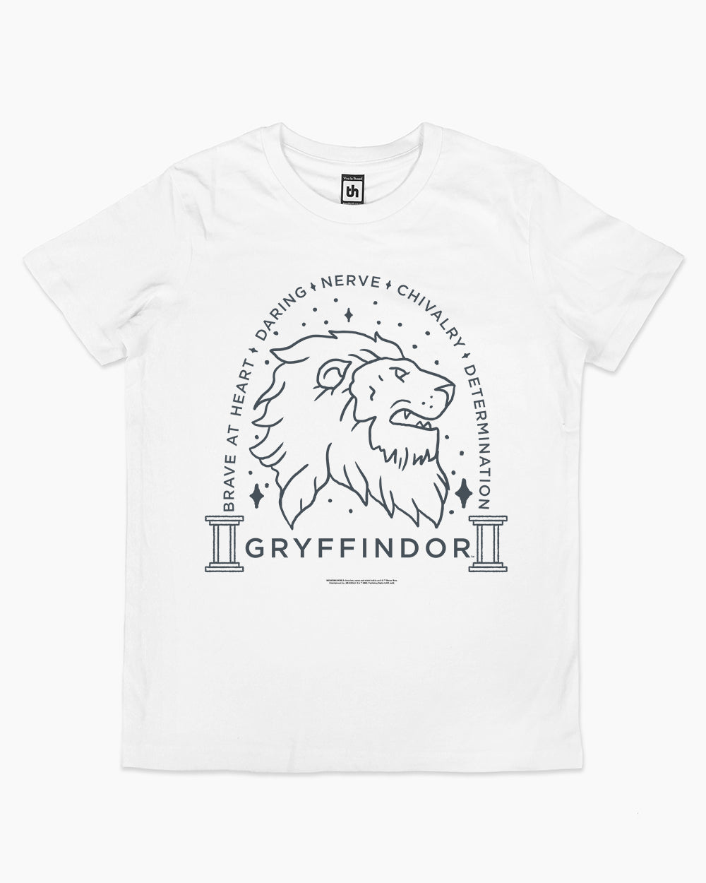 Gryffindor Monochrome Kids T-Shirt Australia Online #colour_white