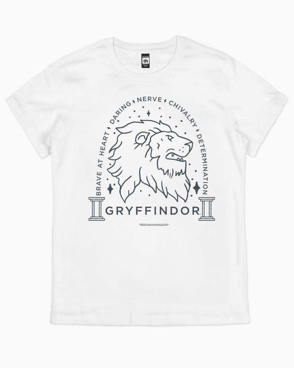 Gryffindor Monochrome T-Shirt Australia Online #colour_white