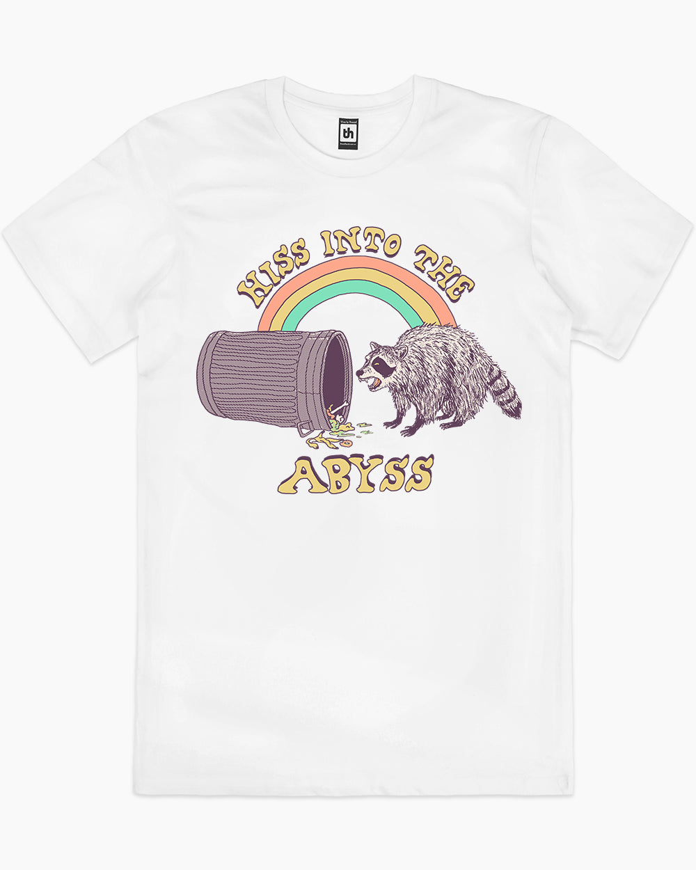 Hiss into the Abyss T-Shirt Australia Online #colour_white