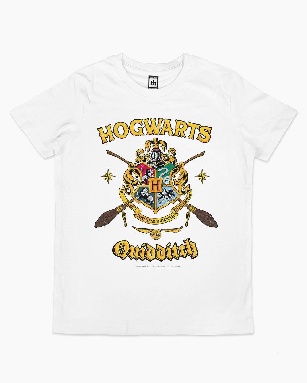 Hogwarts Quidditch Shield Kids T-Shirt Australia Online #colour_white