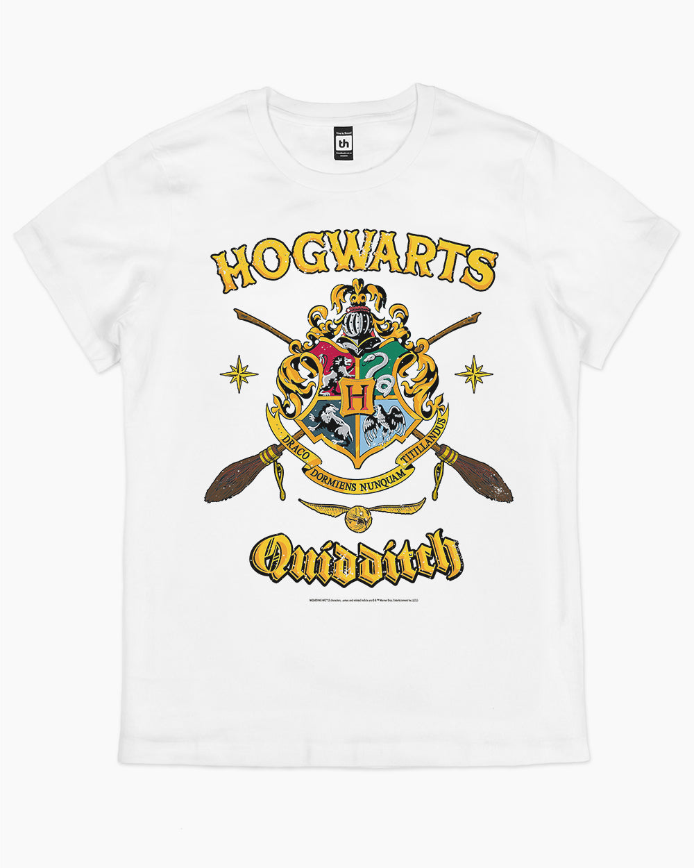 Hogwarts Quidditch Shield T-Shirt Australia Online #colour_white