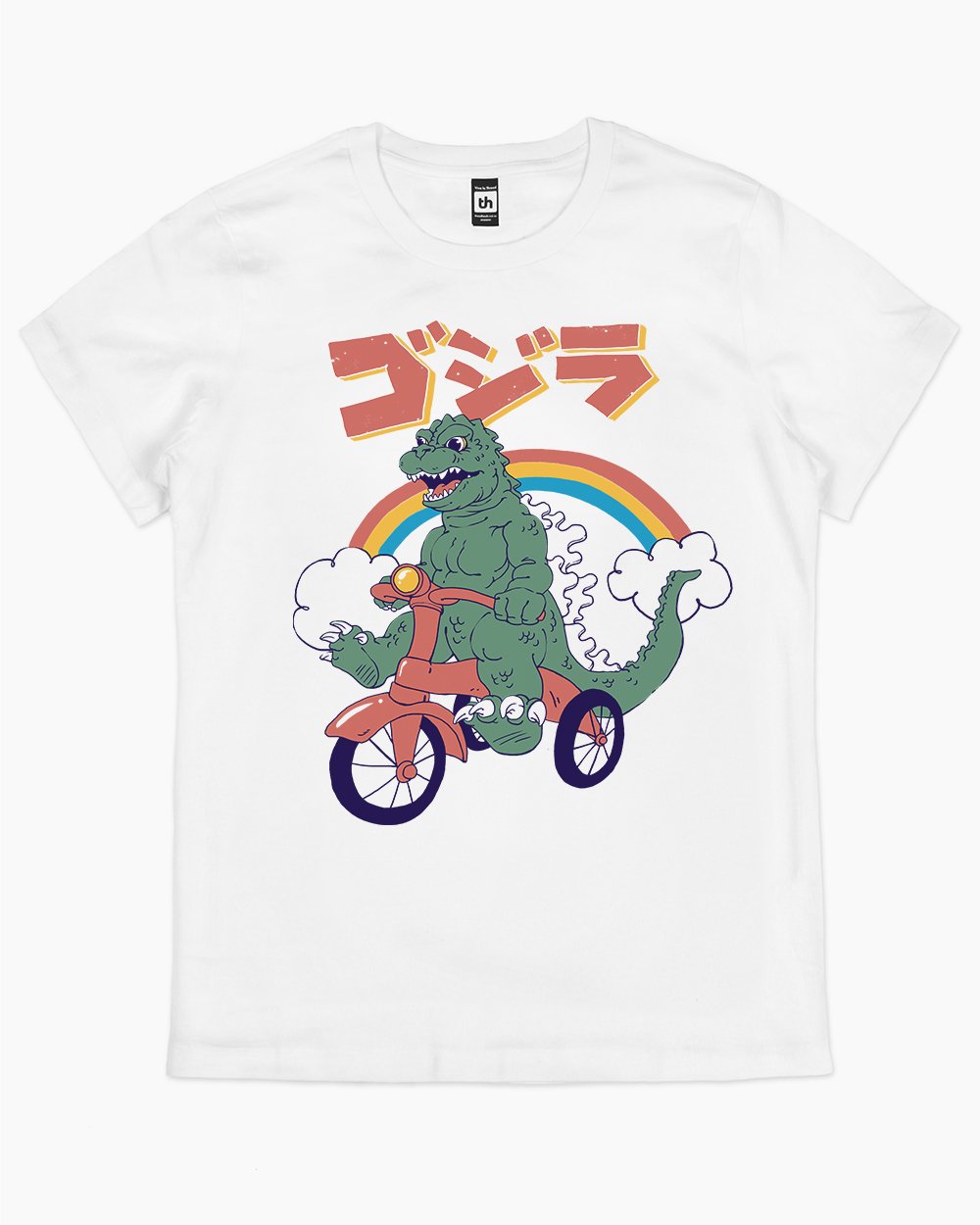 Kaiju Cycle T-Shirt Australia Online #colour_white