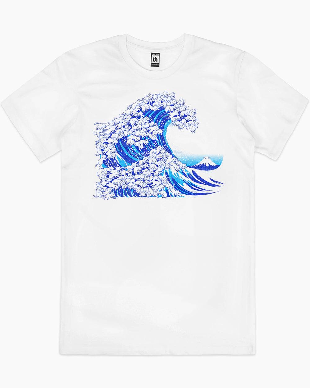 Kanagawa Cat Wave T-Shirt | Japan Aesthetic T-Shirt Australia | Threadheads