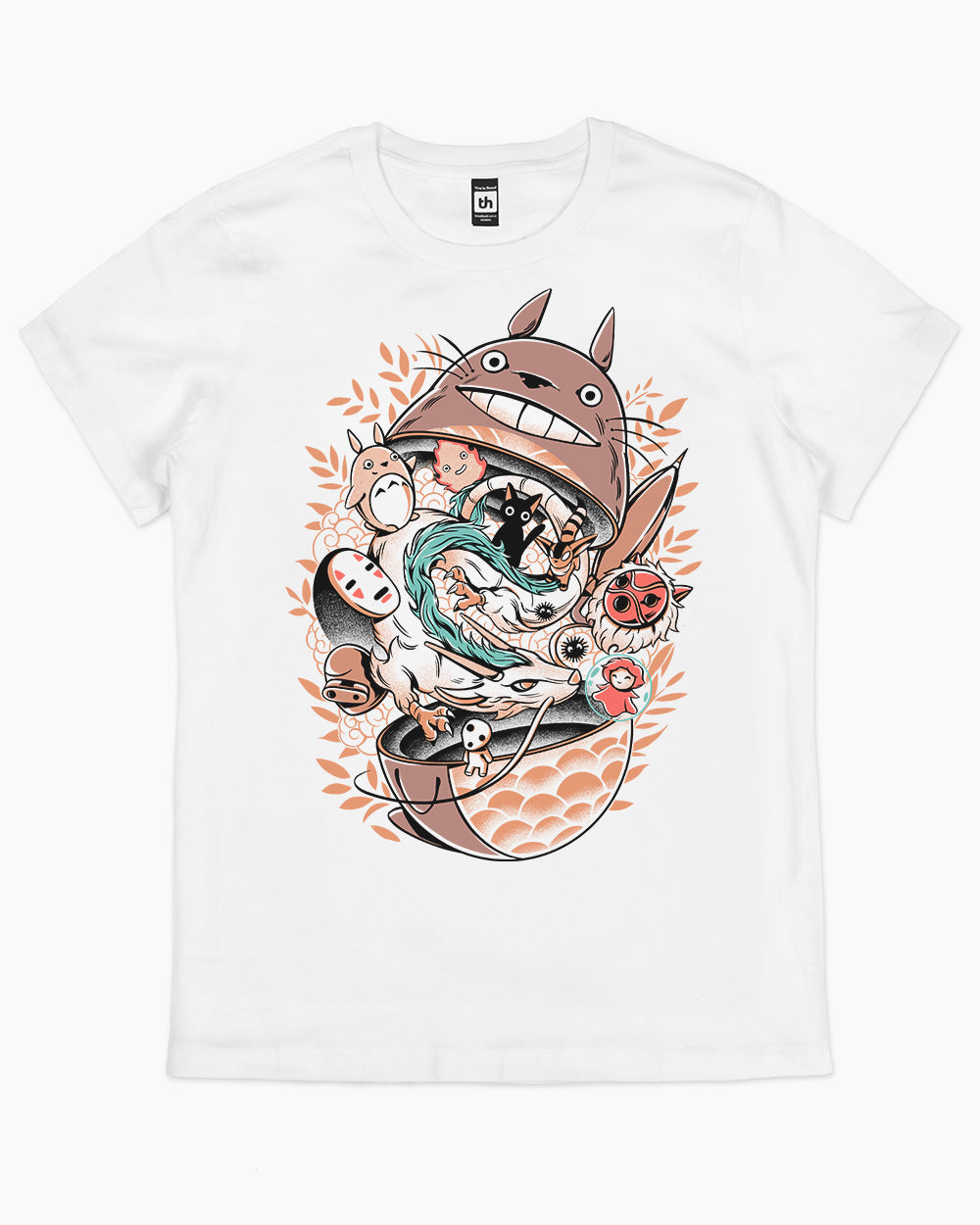 Matrioshka Ghibli T-Shirt Australia Online #colour_white