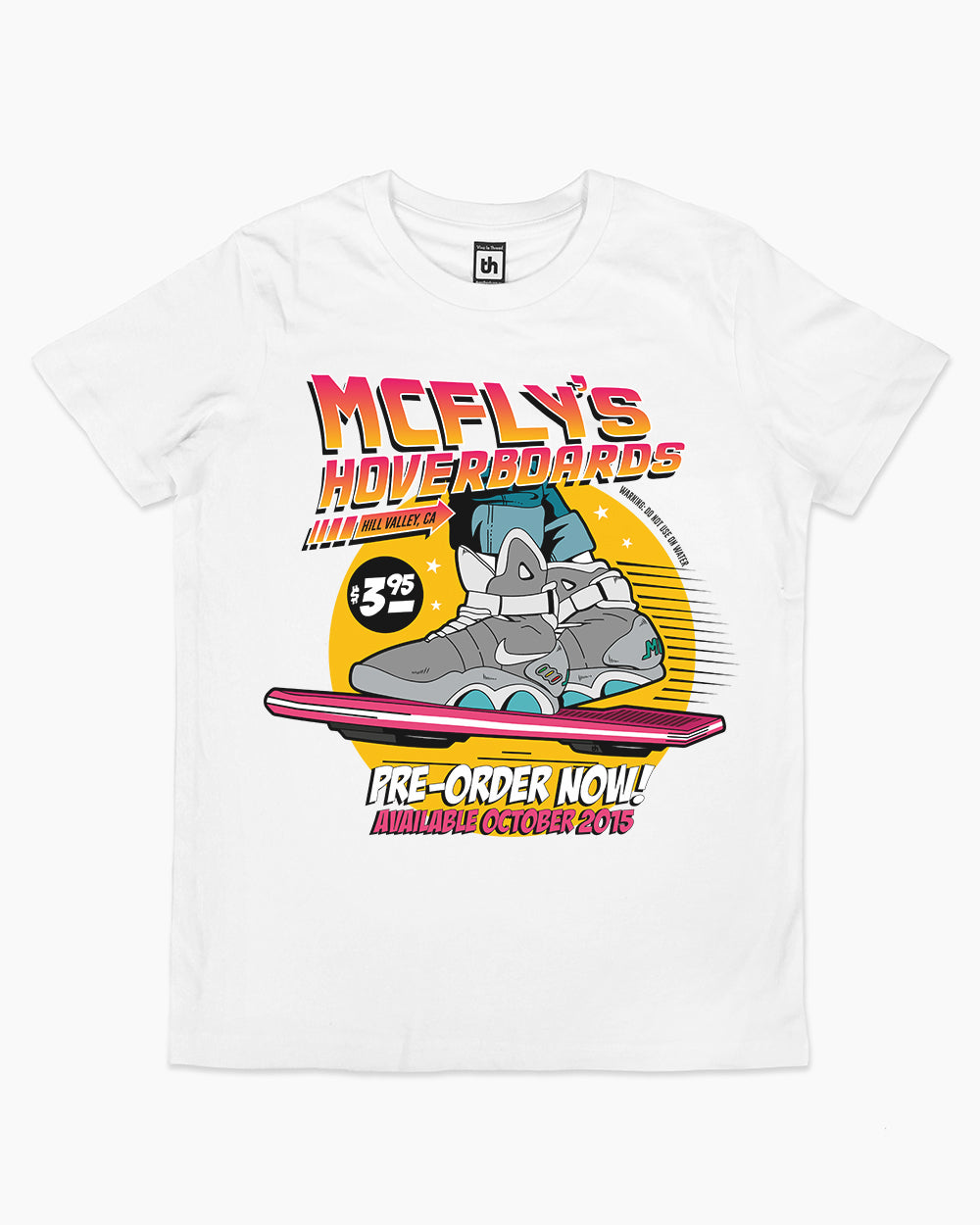 McFly's Hoverboards Kids T-Shirt Australia Online #colour_white