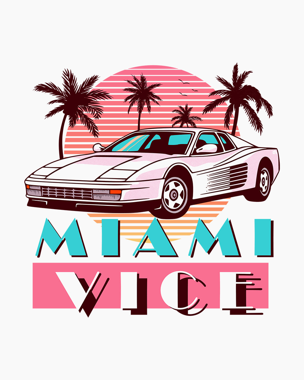 Miami Vice Hoodie, Retro Hoodie Australia