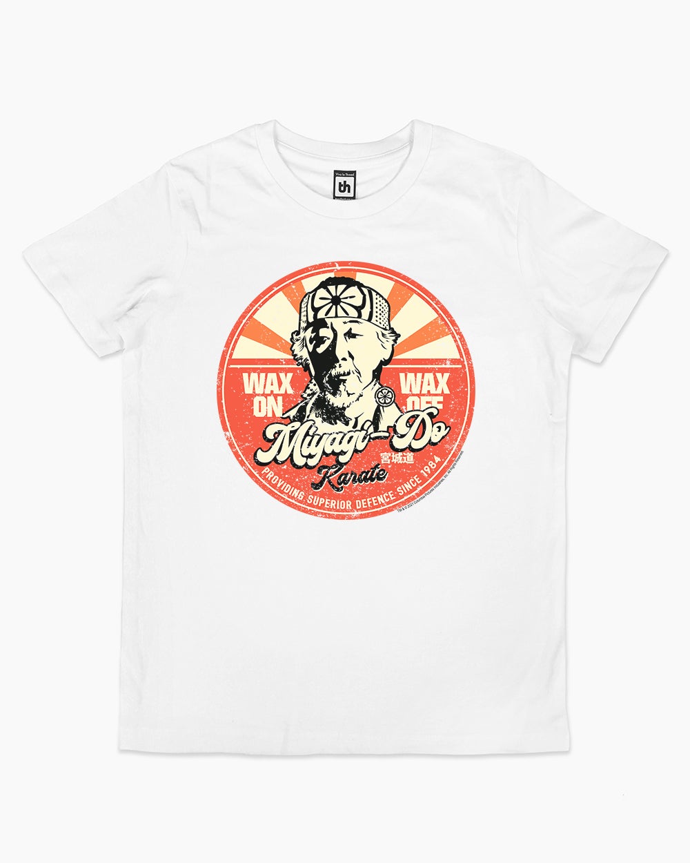 Miyagi Wax On Wax Off Kids T-Shirt Australia Online #colour_white