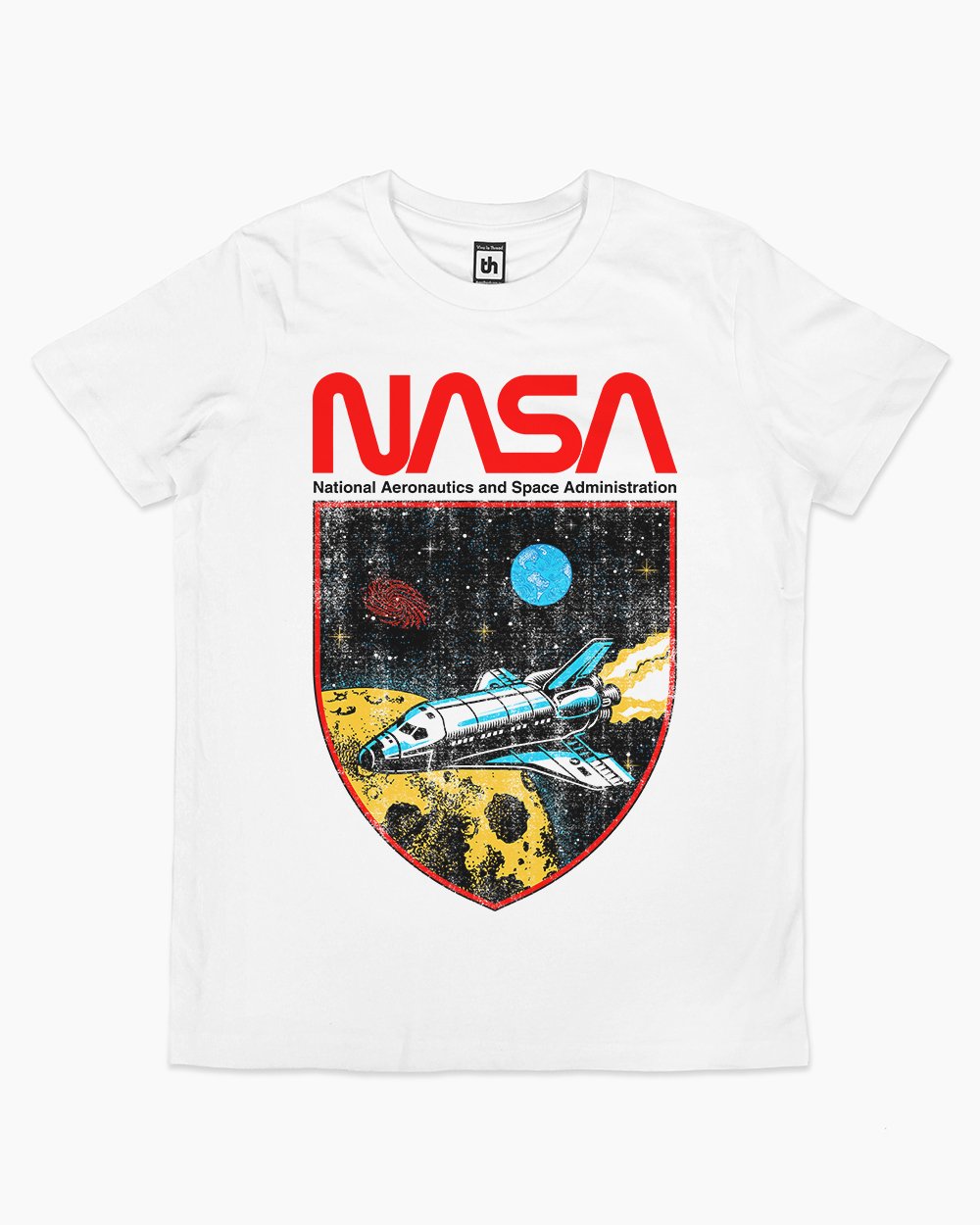 NASA Shield Kids T-Shirt Australia Online #colour_white