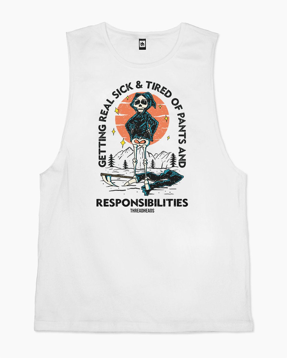 Pants and Responsibilities Tank Australia Online #colour_white
