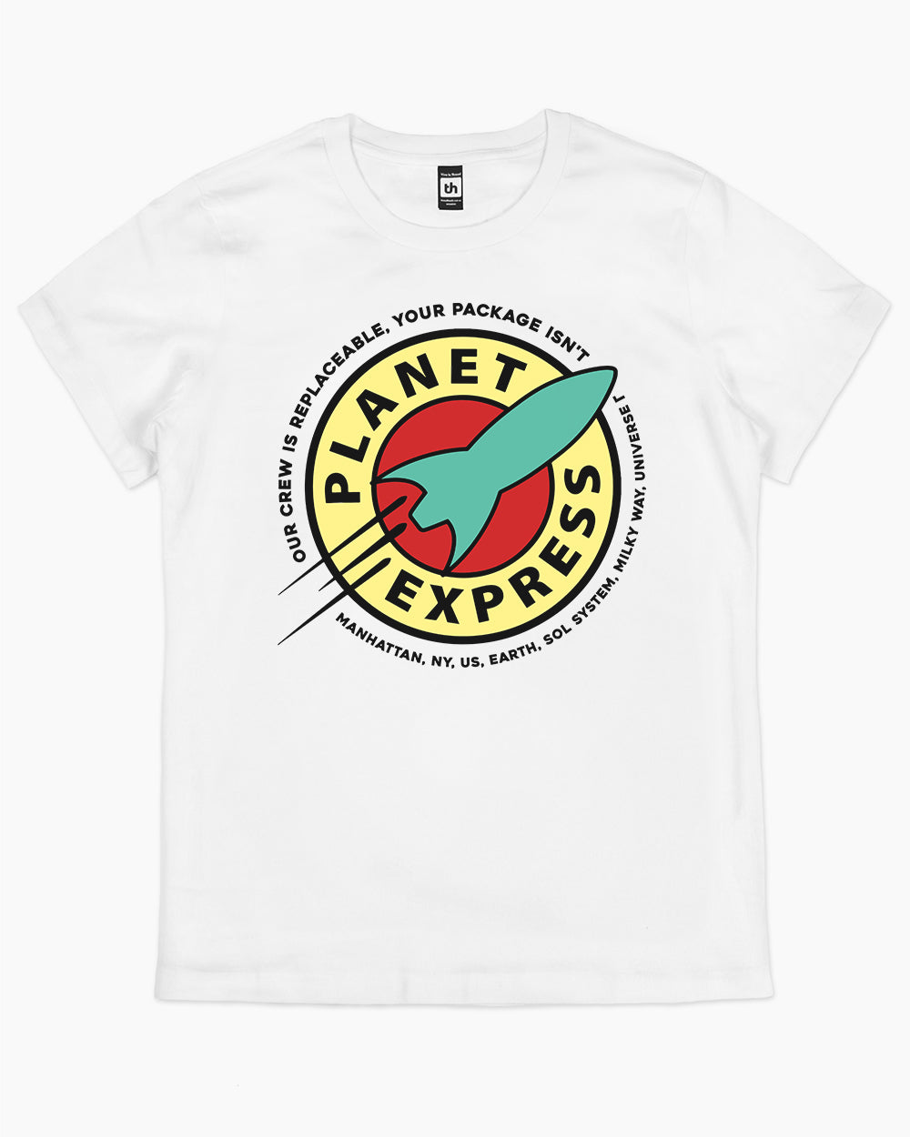 Planet Express T-Shirt Australia Online #colour_white
