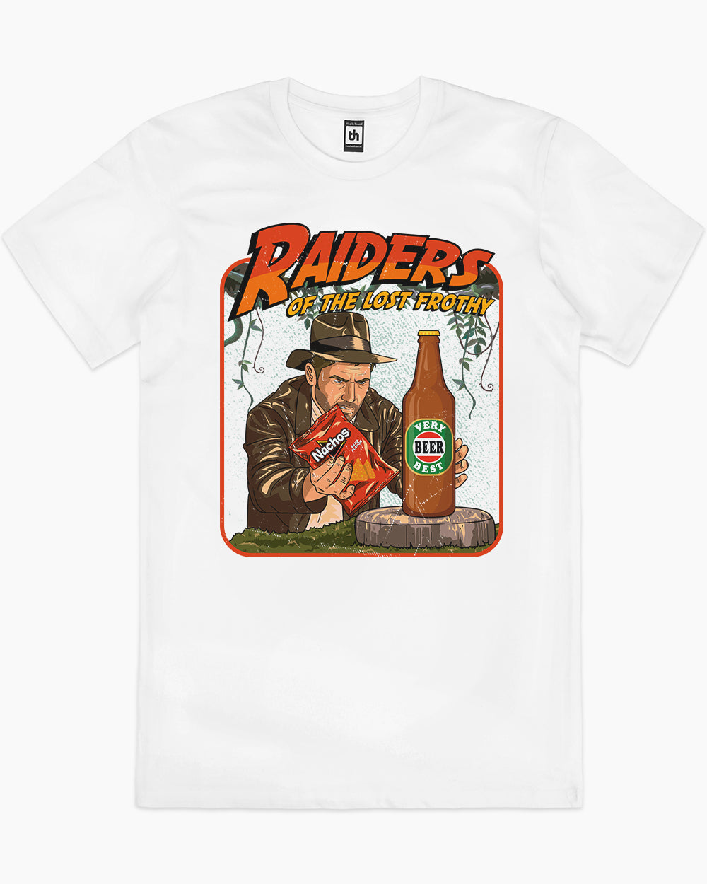 Raiders of the Lost Frothy T-Shirt Australia Online #colour_white