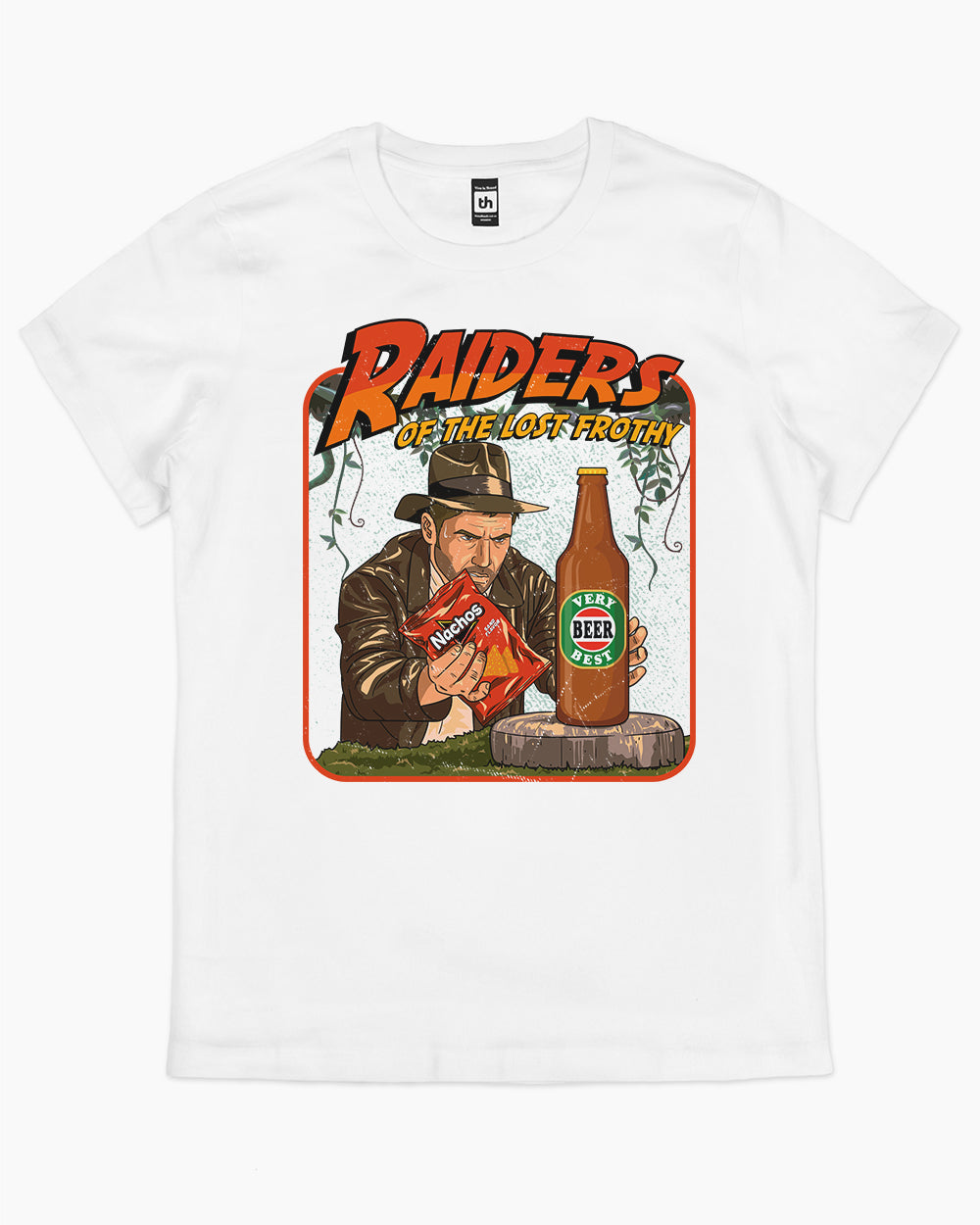Raiders of the Lost Frothy T-Shirt Australia Online #colour_white