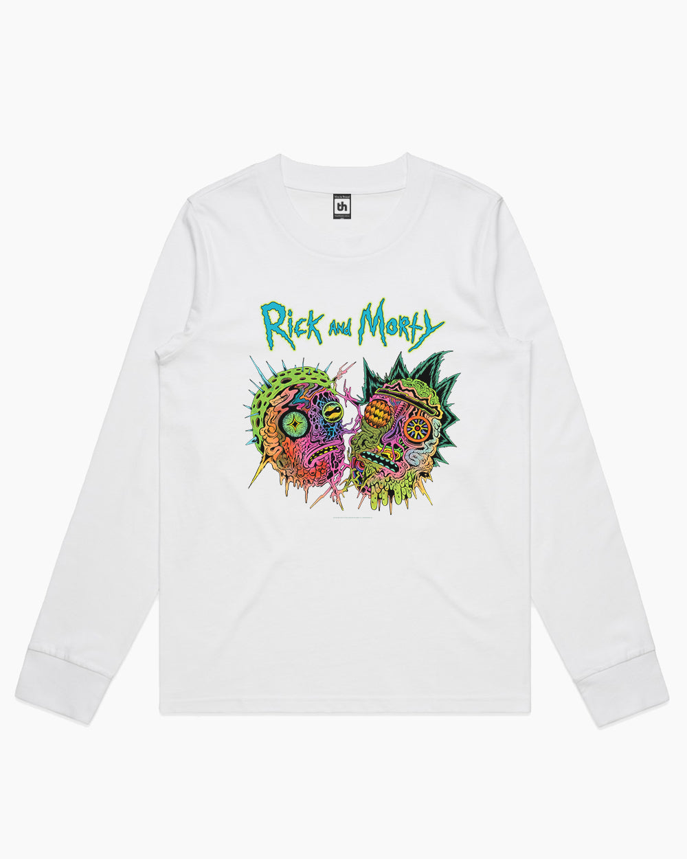 Rick and Morty Psychedelia Long Sleeve Australia Online #colour_white