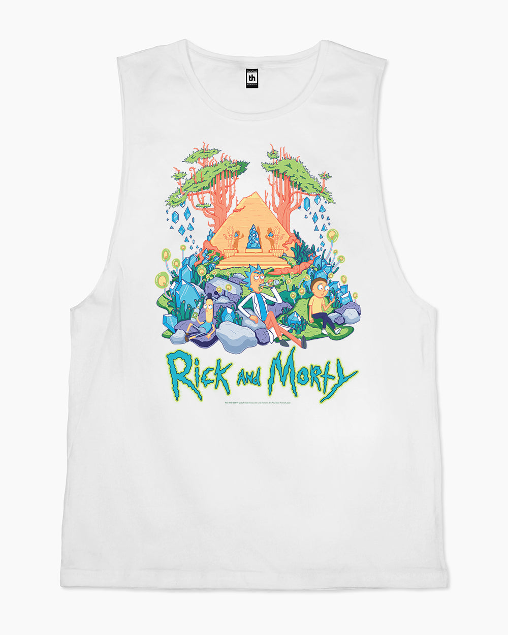 Rick and Morty Rest and Relaxation Tank Australia Online #colour_white