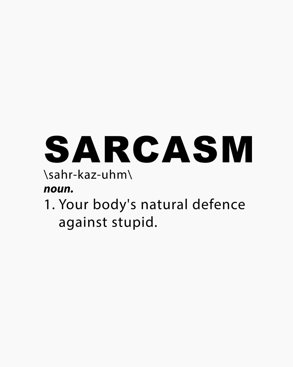 Sarcasm T-Shirt Australia Online #colour_white
